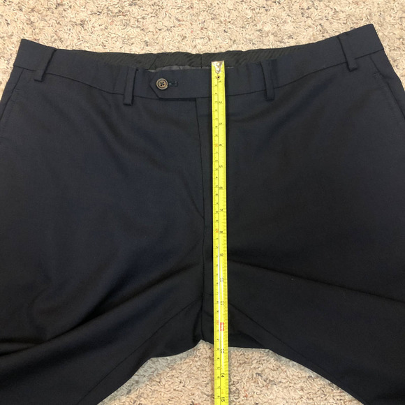 LRL Ralph Lauren Pants Mens 36x29 Total Comfort Wool Flat Front Dress Navy Blue - Picture 7 of 9